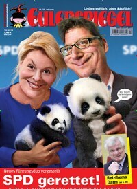 Titelbild der Ausgabe 10/2019 von Das Satiremagazin EULENSPIEGEL. Diese Zeitschrift und viele weitere Lifestylemagazine und Peoplemagazine als Abo oder epaper bei United Kiosk online kaufen.