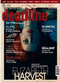 Titelbild der Ausgabe 73/2019 von deadline - das Filmmagazin. Diese Zeitschrift und viele weitere Audiomagazine, Filmmagazine und Fotozeitschriften als Abo oder epaper bei United Kiosk online kaufen.