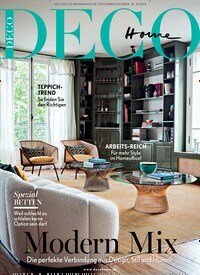 Titelbild der Ausgabe 4/2022 von DECO HOME. Diese Zeitschrift und viele weitere Gartenzeitschriften und Wohnzeitschriften als Abo oder epaper bei United Kiosk online kaufen.