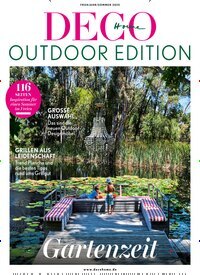 Titelbild der Ausgabe 1/2025 von Deco Home Outdoor Edition. Diese Zeitschrift und viele weitere Gartenzeitschriften und Wohnzeitschriften als Abo oder epaper bei United Kiosk online kaufen.