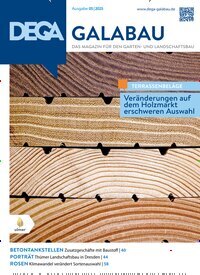 Titelbild der Ausgabe 5/2025 von Dega Galabau. Diese Zeitschrift und viele weitere Naturzeitschriften, Landwirtschaftszeitungen und Umweltmagazine als Abo oder epaper bei United Kiosk online kaufen.