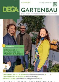 Titelbild der Ausgabe 4/2026 von Dega Gartenbau. Diese Zeitschrift und viele weitere Naturzeitschriften, Landwirtschaftszeitungen und Umweltmagazine als Abo oder epaper bei United Kiosk online kaufen.