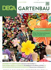 Titelbild der Ausgabe 5/2026 von Dega Gartenbau. Diese Zeitschrift und viele weitere Naturzeitschriften, Landwirtschaftszeitungen und Umweltmagazine als Abo oder epaper bei United Kiosk online kaufen.