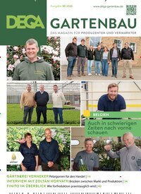 Titelbild der Ausgabe 6/2026 von Dega Gartenbau. Diese Zeitschrift und viele weitere Naturzeitschriften, Landwirtschaftszeitungen und Umweltmagazine als Abo oder epaper bei United Kiosk online kaufen.