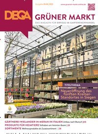 Titelbild der Ausgabe 5/2025 von Dega Grüner Markt. Diese Zeitschrift und viele weitere Naturzeitschriften, Landwirtschaftszeitungen und Umweltmagazine als Abo oder epaper bei United Kiosk online kaufen.