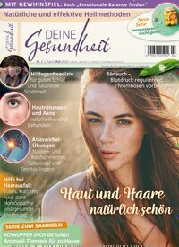 Titelbild der Ausgabe 2/2023 von Deine Gesundheit. Diese Zeitschrift und viele weitere Elternzeitschriften und Tierzeitschriften als Abo oder epaper bei United Kiosk online kaufen.