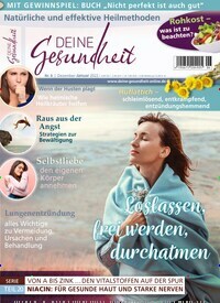Titelbild der Ausgabe 6/2021 von Deine Gesundheit. Diese Zeitschrift und viele weitere Elternzeitschriften und Tierzeitschriften als Abo oder epaper bei United Kiosk online kaufen.