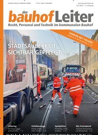 Titelbild der Ausgabe 3/2026 von der bauhofLeiter. Diese Zeitschrift und viele weitere Jurazeitschriften und Zeitschriften für Verwaltung als Abo oder epaper bei United Kiosk online kaufen.