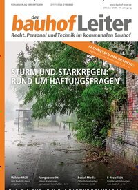 Titelbild der Ausgabe 7/2025 von der bauhofLeiter. Diese Zeitschrift und viele weitere Jurazeitschriften und Zeitschriften für Verwaltung als Abo oder epaper bei United Kiosk online kaufen.