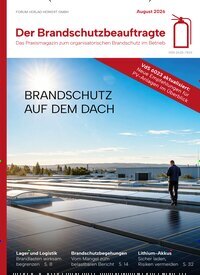 Titelbild der Ausgabe 5/2026 von Der Brandschutzbeauftragte. Diese Zeitschrift und viele weitere Jurazeitschriften und Zeitschriften für Verwaltung als Abo oder epaper bei United Kiosk online kaufen.
