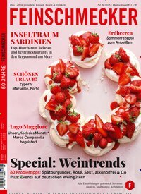 Titelbild der Ausgabe 8/2025 von Der Feinschmecker. Diese Zeitschrift und viele weitere Kochzeitschriften und Backzeitschriften als Abo oder epaper bei United Kiosk online kaufen.