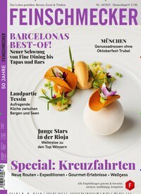 Titelbild der Ausgabe 10/2025 von Der Feinschmecker. Diese Zeitschrift und viele weitere Kochzeitschriften und Backzeitschriften als Abo oder epaper bei United Kiosk online kaufen.