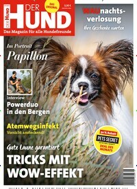 Titelbild der Ausgabe 1/2021 von Der Hund. Diese Zeitschrift und viele weitere Elternzeitschriften und Tierzeitschriften als Abo oder epaper bei United Kiosk online kaufen.