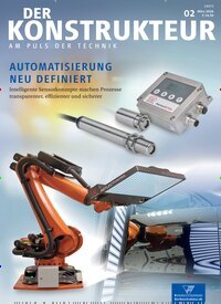 Titelbild der Ausgabe 2/2026 von Der Konstrukteur. Diese Zeitschrift und viele weitere Industriemagazine und Handwerkmagazine als Abo oder epaper bei United Kiosk online kaufen.