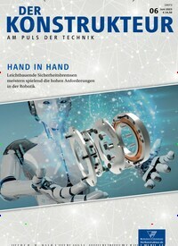 Titelbild der Ausgabe 6/2023 von Der Konstrukteur. Diese Zeitschrift und viele weitere Industriemagazine und Handwerkmagazine als Abo oder epaper bei United Kiosk online kaufen.