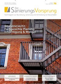 Titelbild der Ausgabe 1/2026 von Der SanierungsVorsprung. Diese Zeitschrift und viele weitere Architekturzeitschriften und Bauzeitschriften als Abo oder epaper bei United Kiosk online kaufen.