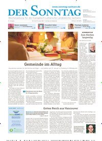 Titelbild der Ausgabe 5/2026 von Der Sonntag. Diese Zeitschrift und viele weitere Kunstmagazine und Kulturmagazine als Abo oder epaper bei United Kiosk online kaufen.