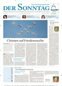 Titelbild der Ausgabe 19/2023 von Der Sonntag. Diese Zeitschrift und viele weitere Kunstmagazine und Kulturmagazine als Abo oder epaper bei United Kiosk online kaufen.