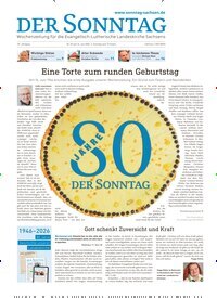 Titelbild der Ausgabe 25/2026 von Der Sonntag. Diese Zeitschrift und viele weitere Kunstmagazine und Kulturmagazine als Abo oder epaper bei United Kiosk online kaufen.