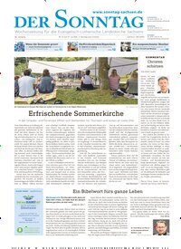Titelbild der Ausgabe 31/2025 von Der Sonntag. Diese Zeitschrift und viele weitere Kunstmagazine und Kulturmagazine als Abo oder epaper bei United Kiosk online kaufen.