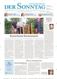 Titelbild der Ausgabe 36/2025 von Der Sonntag. Diese Zeitschrift und viele weitere Kunstmagazine und Kulturmagazine als Abo oder epaper bei United Kiosk online kaufen.