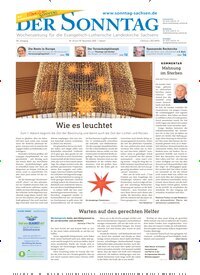 Titelbild der Ausgabe 49/2025 von Der Sonntag. Diese Zeitschrift und viele weitere Kunstmagazine und Kulturmagazine als Abo oder epaper bei United Kiosk online kaufen.
