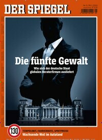 Titelbild der Ausgabe 5/2019 von Der Spiegel. Diese Zeitschrift und viele weitere Wirtschaftsmagazine und Politikmagazine als Abo oder epaper bei United Kiosk online kaufen.