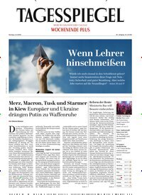 Titelbild der Ausgabe 125/2025 von Der Tagesspiegel. Diese Zeitschrift und viele weitere Zeitungsabos als Abo oder epaper bei United Kiosk online kaufen.