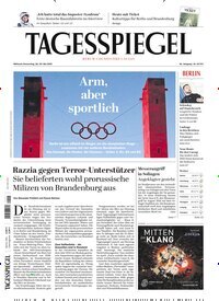 Titelbild der Ausgabe 142/2025 von Der Tagesspiegel. Diese Zeitschrift und viele weitere Zeitungsabos als Abo oder epaper bei United Kiosk online kaufen.