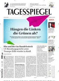 Titelbild der Ausgabe 143/2025 von Der Tagesspiegel. Diese Zeitschrift und viele weitere Zeitungsabos als Abo oder epaper bei United Kiosk online kaufen.