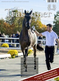 Titelbild der Ausgabe 11/2019 von Der Trakehner. Diese Zeitschrift und viele weitere Sportmagazine als Abo oder epaper bei United Kiosk online kaufen.