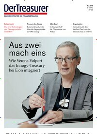 Titelbild der Ausgabe 4/2019 von Der Treasurer. Diese Zeitschrift und viele weitere Businessmagazine als Abo oder epaper bei United Kiosk online kaufen.