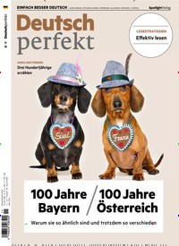 Titelbild der Ausgabe 11/2018 von Deutsch perfekt. Diese Zeitschrift und viele weitere Reisemagazine, Freizeitmagazine und Wissensmagazine als Abo oder epaper bei United Kiosk online kaufen.
