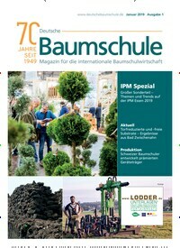 Titelbild der Ausgabe 1/2019 von Deutsche Baumschule. Diese Zeitschrift und viele weitere Naturzeitschriften, Landwirtschaftszeitungen und Umweltmagazine als Abo oder epaper bei United Kiosk online kaufen.