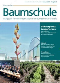 Titelbild der Ausgabe 2/2020 von Deutsche Baumschule. Diese Zeitschrift und viele weitere Naturzeitschriften, Landwirtschaftszeitungen und Umweltmagazine als Abo oder epaper bei United Kiosk online kaufen.