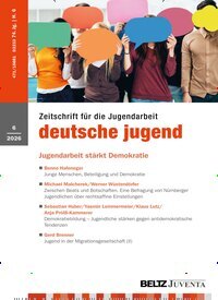 Titelbild der Ausgabe 6/2026 von deutsche jugend. Diese Zeitschrift und viele weitere Zeitschriften für Pädagogik als Abo oder epaper bei United Kiosk online kaufen.