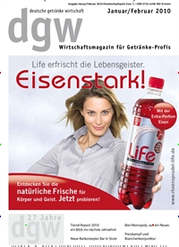 Titelbild der Ausgabe 2/2010 von dgw deutsche getränke wirtschaft. Diese Zeitschrift und viele weitere Gastronomiezeitschriften, Fashionmagazine, Beautymagazine als Abo oder epaper bei United Kiosk online kaufen.
