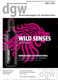 Titelbild der Ausgabe 3/2013 von dgw deutsche getränke wirtschaft. Diese Zeitschrift und viele weitere Gastronomiezeitschriften, Fashionmagazine, Beautymagazine als Abo oder epaper bei United Kiosk online kaufen.