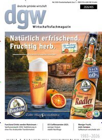 Titelbild der Ausgabe 5/2026 von dgw deutsche getränke wirtschaft. Diese Zeitschrift und viele weitere Gastronomiezeitschriften, Fashionmagazine, Beautymagazine als Abo oder epaper bei United Kiosk online kaufen.