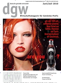 Titelbild der Ausgabe 7/2010 von dgw deutsche getränke wirtschaft. Diese Zeitschrift und viele weitere Gastronomiezeitschriften, Fashionmagazine, Beautymagazine als Abo oder epaper bei United Kiosk online kaufen.