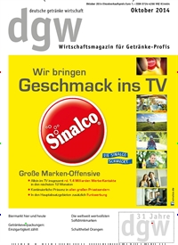 Titelbild der Ausgabe 10/2014 von dgw deutsche getränke wirtschaft. Diese Zeitschrift und viele weitere Gastronomiezeitschriften, Fashionmagazine, Beautymagazine als Abo oder epaper bei United Kiosk online kaufen.