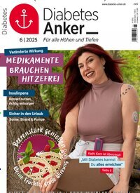 Titelbild der Ausgabe 6/2025 von Diabetes-Anker. Diese Zeitschrift und viele weitere Elternzeitschriften und Tierzeitschriften als Abo oder epaper bei United Kiosk online kaufen.