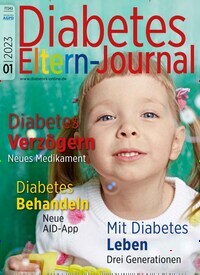 Titelbild der Ausgabe 1/2023 von Diabetes-Eltern-Journal. Diese Zeitschrift und viele weitere Elternzeitschriften und Tierzeitschriften als Abo oder epaper bei United Kiosk online kaufen.