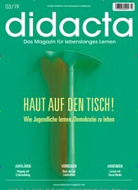 Titelbild der Ausgabe 3/2019 von didacta. Diese Zeitschrift und viele weitere Elternzeitschriften und Tierzeitschriften als Abo oder epaper bei United Kiosk online kaufen.
