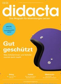 Titelbild der Ausgabe 3/2026 von didacta. Diese Zeitschrift und viele weitere Zeitschriften für Pädagogik als Abo oder epaper bei United Kiosk online kaufen.