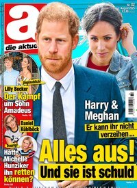 Titelbild der Ausgabe 32/2025 von die aktuelle. Diese Zeitschrift und viele weitere Frauenzeitschriften als Abo oder epaper bei United Kiosk online kaufen.