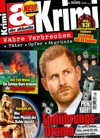Titelbild der Ausgabe 39/2025 von die aktuelle Krimi. Diese Zeitschrift und viele weitere Reisemagazine, Freizeitmagazine und Wissensmagazine als Abo oder epaper bei United Kiosk online kaufen.