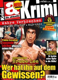 Titelbild der Ausgabe 40/2025 von die aktuelle Krimi. Diese Zeitschrift und viele weitere Reisemagazine, Freizeitmagazine und Wissensmagazine als Abo oder epaper bei United Kiosk online kaufen.