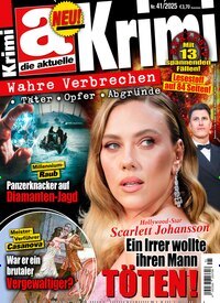 Titelbild der Ausgabe 41/2025 von die aktuelle Krimi. Diese Zeitschrift und viele weitere Reisemagazine, Freizeitmagazine und Wissensmagazine als Abo oder epaper bei United Kiosk online kaufen.