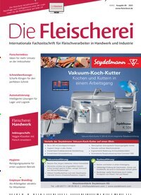 Titelbild der Ausgabe 6/2025 von Die Fleischerei. Diese Zeitschrift und viele weitere Gastronomiezeitschriften, Fashionmagazine, Beautymagazine als Abo oder epaper bei United Kiosk online kaufen.